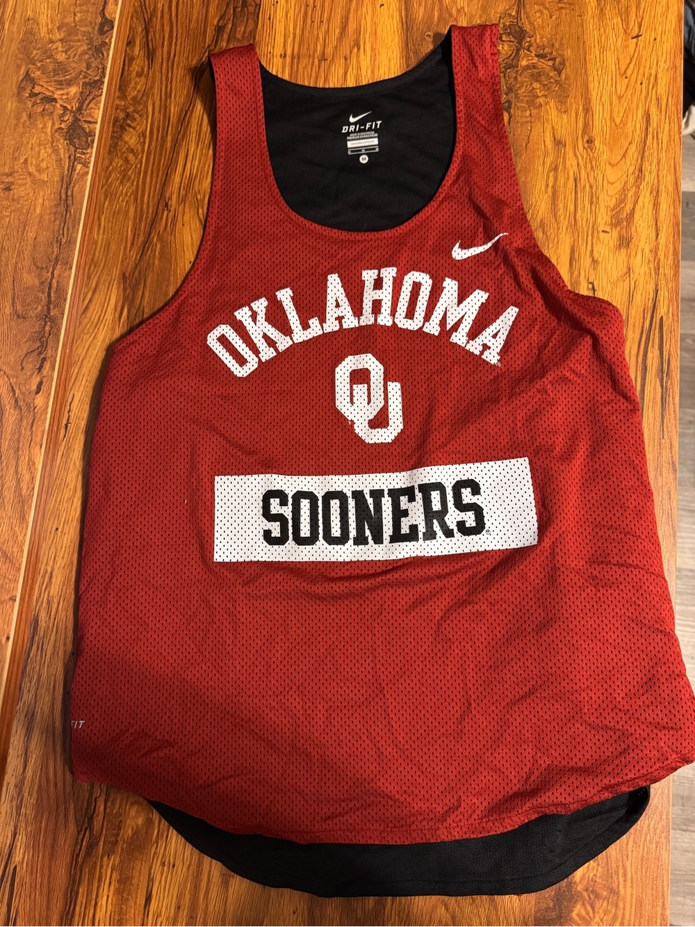 Nike Red Oklahoma Sooners Mesh Tank Top